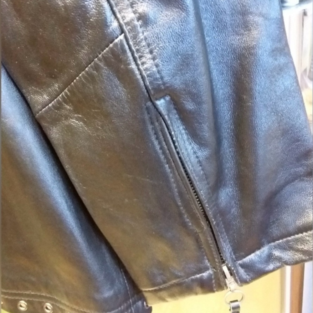 Bradley bayou genuine leather jacket Black size XL